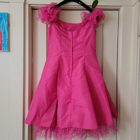 Barbie Pink Vintage Party Dress Sz 10/12 Halloween Prom - Picture 5 of 9